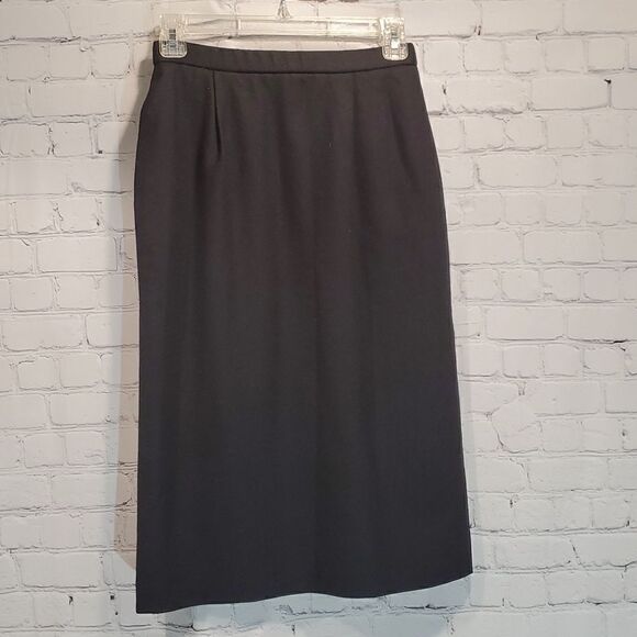 Pendelton petite black wool pencil skirt - Picture 1 of 10
